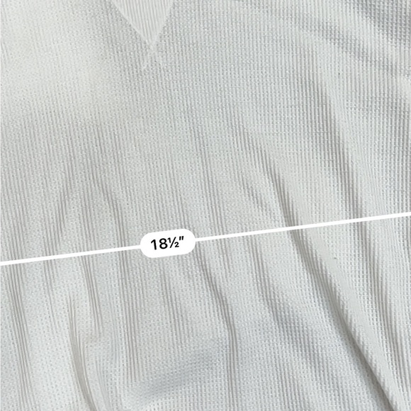 Hollister must have collection white waffle knit long sleeve tee - Picture 4 of 5